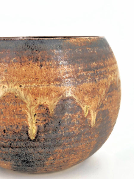 Rust Stoneware Acorn Planter